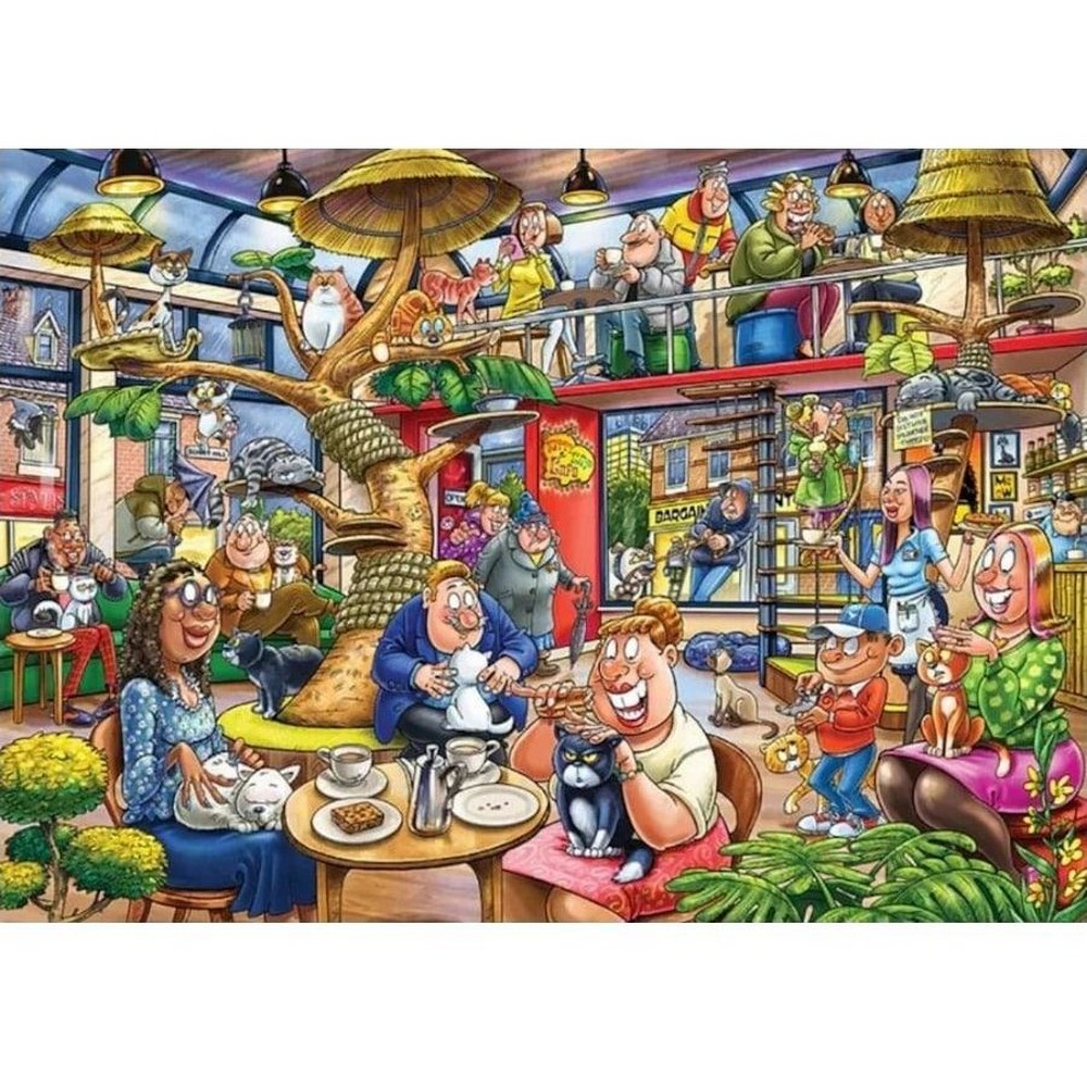 Wasgij? Mystery #28 Feline Frenzy Holdson 1000pc Jigsaw Puzzle