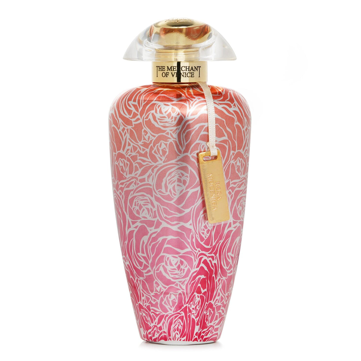 A 100ml floral fragrance for women, featuring rose, bergamot, and musk, inspired by the enchanting Moceniga Rose.