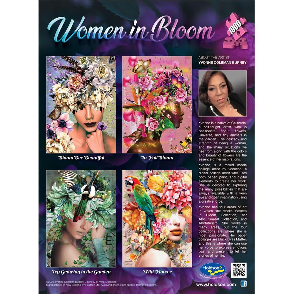 Puzzle - Holdson - Woman In Bloom Full Bloom 1000