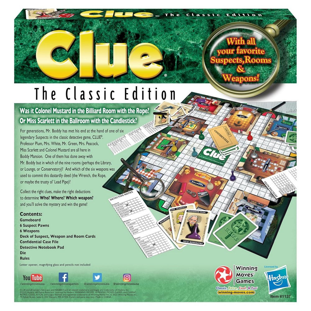 Clue - Classic 1949 Edition from Winning Moves USA
