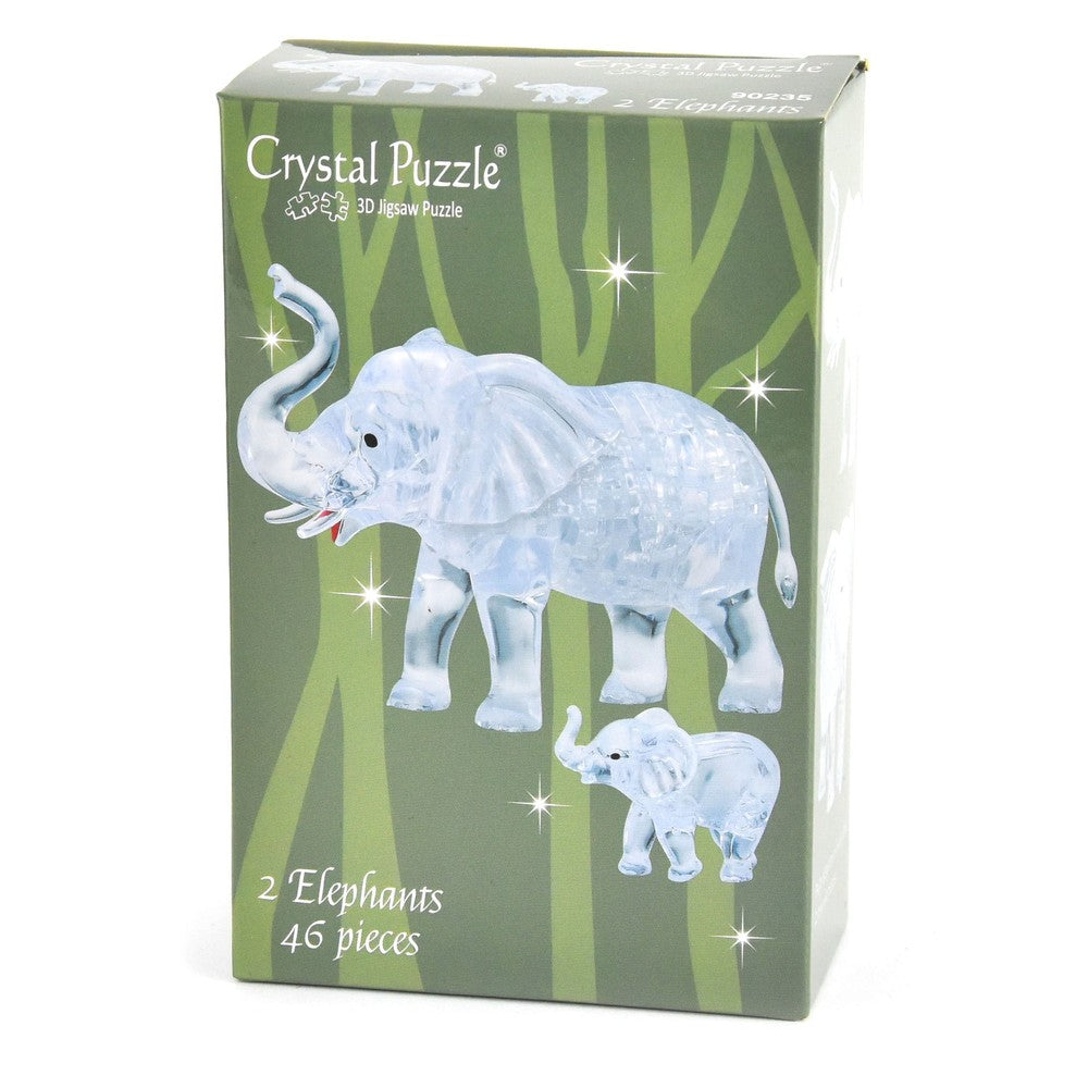 3D Elephant Pair Crystal Puzzl - Jigsaw Puzzle