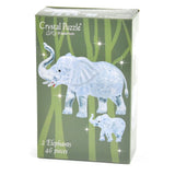 3D Elephant Pair Crystal Puzzl - Jigsaw Puzzle