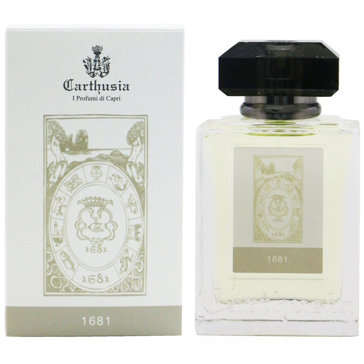 Carthusia 1681 Eau De Parfum Spray, 50ml; sophisticated citrus woody scent for men, featuring floral and earthy notes.