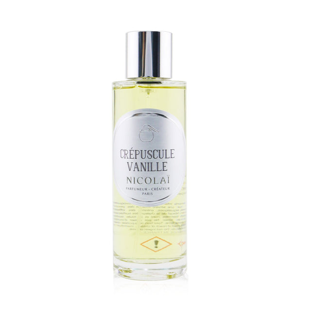 Nicolai Crepuscule Vanille room spray in a 100ml bottle, featuring warm vanilla and twilight notes for a calming atmosphere.