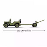 Ww2 Willys Jeep & 37Mmatg 143P