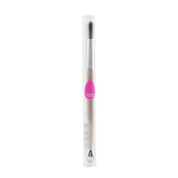 Double-sided BeautyBlender brush with soft bristles and cooling roller for precise eye makeup and under-eye depuffing.