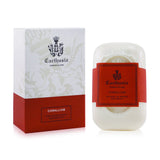 Luxurious Carthusia Corallium bath soap, 125g, with a creamy lather and citrus-woody scent for soft, fresh skin.