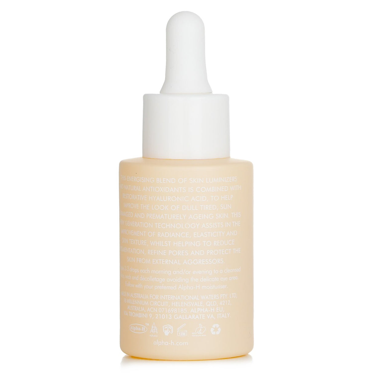 Alpha-H Vitamin C serum with Grape Seed, 25ml, brightens skin, hydrates, and evens tone for a radiant complexion.
