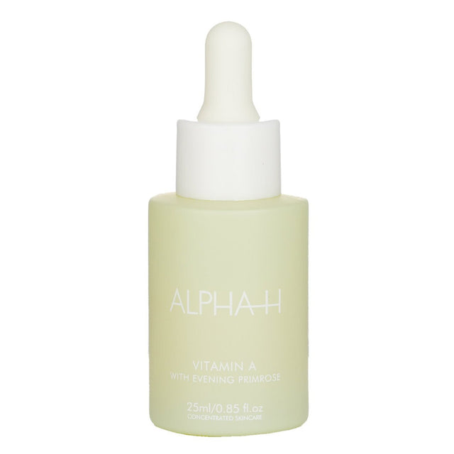 Alpha-H Vitamin A night serum with Evening Primrose, rejuvenating skin and reducing signs of aging for a youthful glow.