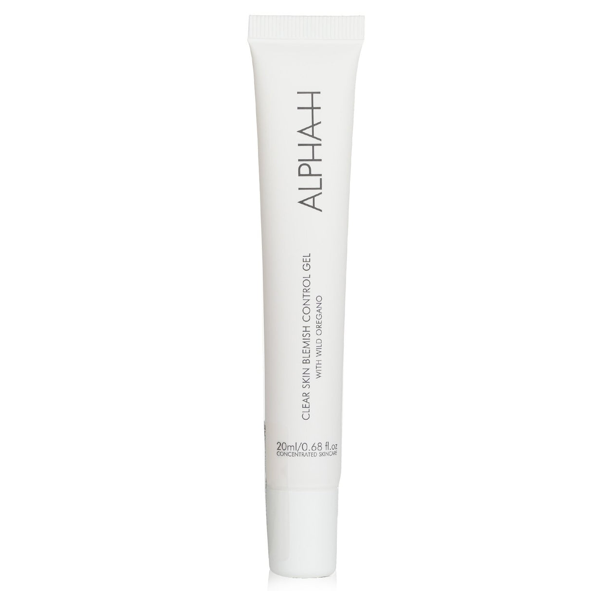 Alpha-H Clear Skin Blemish Control Gel in a 20ml tube, featuring 2% Salicylic Acid and 4% Niacinamide for acne treatment.