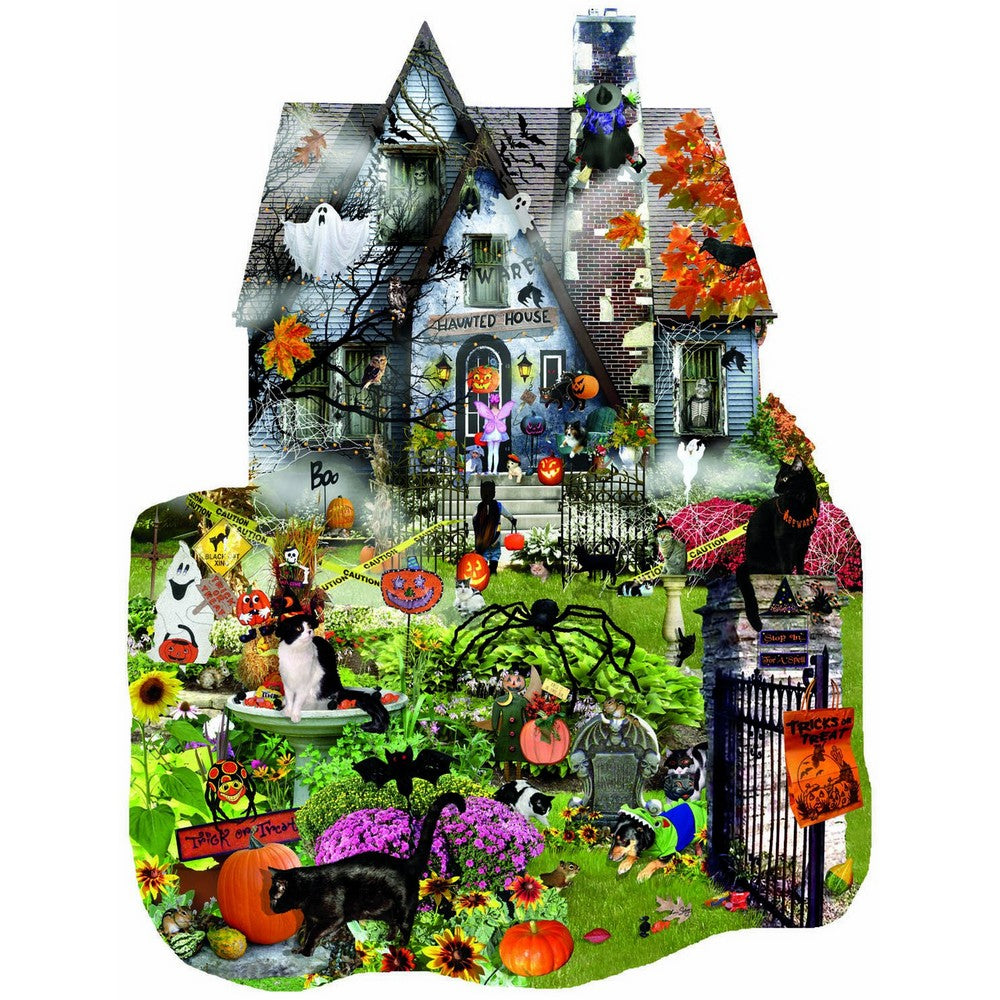 Puzzle - Sunsout - Spooky House *Shaped*