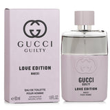 Gucci Guilty Love Edition Eau De Toilette, 50ml, features lavender, lemon, orange blossom, cedarwood, and patchouli notes.