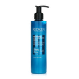 Revitalize damaged hair with Redken's Extreme Play Safe Treatment, a 3-in-1 formula that protects against heat up to 450°F.