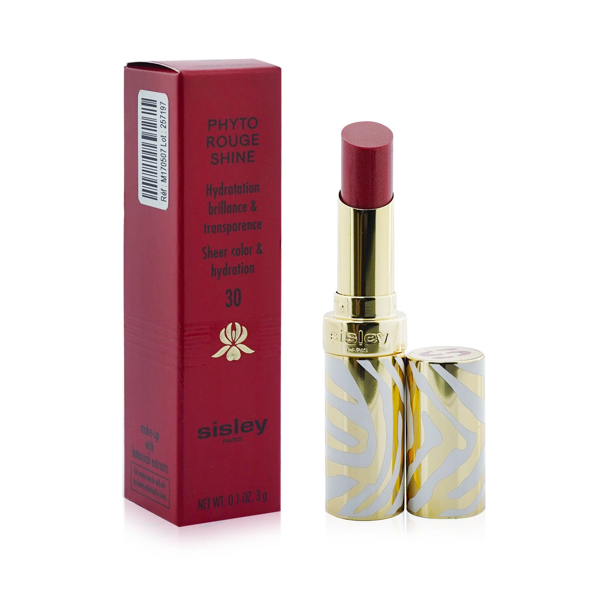 Sisley - Phyto Rouge Shine Hydrating Glossy Lipstick - # 30 Sheer Coral  - 3g/0.