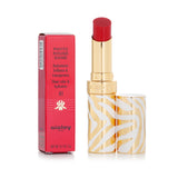 Luxurious Sisley Phyto Rouge Shine Lip Gloss #41 Sheer Red Love, offering shine, color, and hydration in a sleek zebra-striped case.