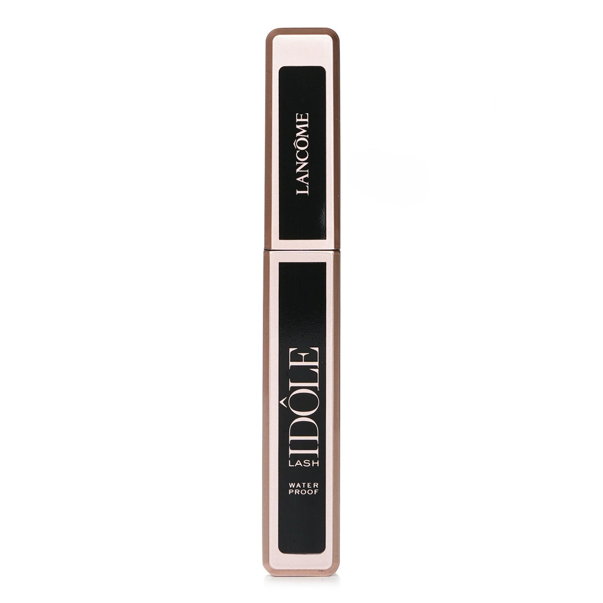 Lash Idole Waterproof Mascara elevates lashes with lift, volume, and 24-hour wear in a sleek Glossy Black formula.