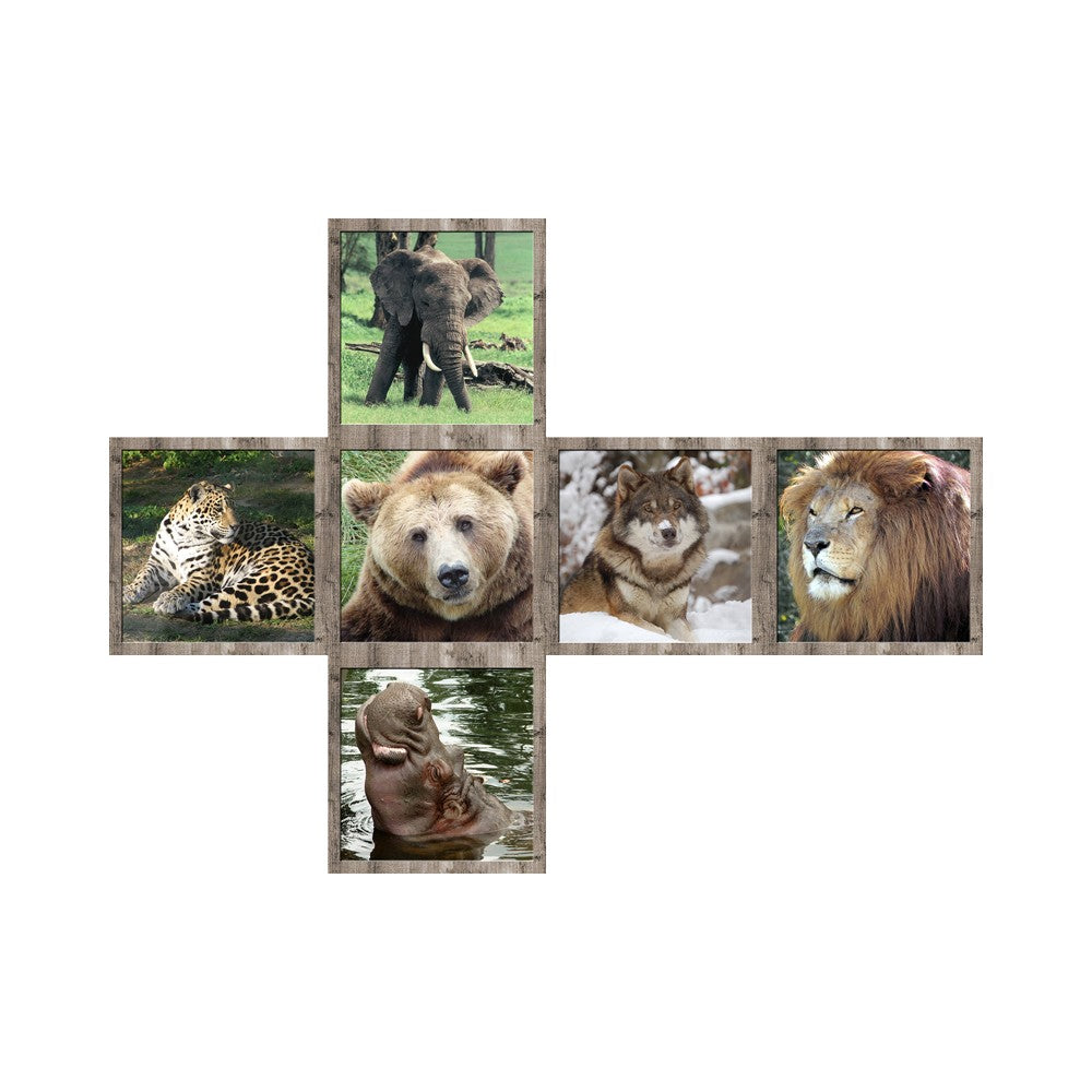 V-Cube Wild Animals 2X2 Pillow