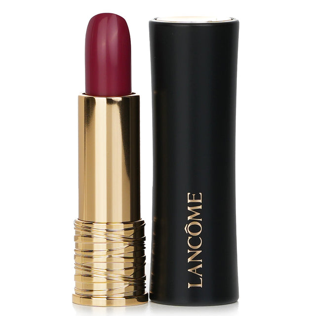 Lancome L'Absolu Rouge Cream Lipstick #190 La Fougue in luxurious case, offering vibrant color, hydration, and 18-hour comfort.