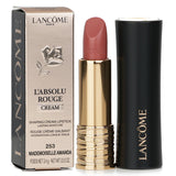 Luxurious Lancome lipstick in #253 Mademoiselle Amanda, featuring creamy texture and smudge-resistant, vibrant color.