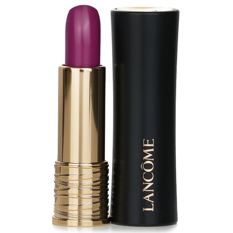 Lancome L'Absolu Rouge Cream Lipstick in #492 La Nuit Tresor, featuring an ultra-creamy texture and deep hydration for lasting color.