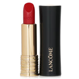 Luxurious Lancome L'Absolu Rouge Cream Lipstick in #525 French Bisou, offering creamy texture and vibrant rosy color for all-day wear.