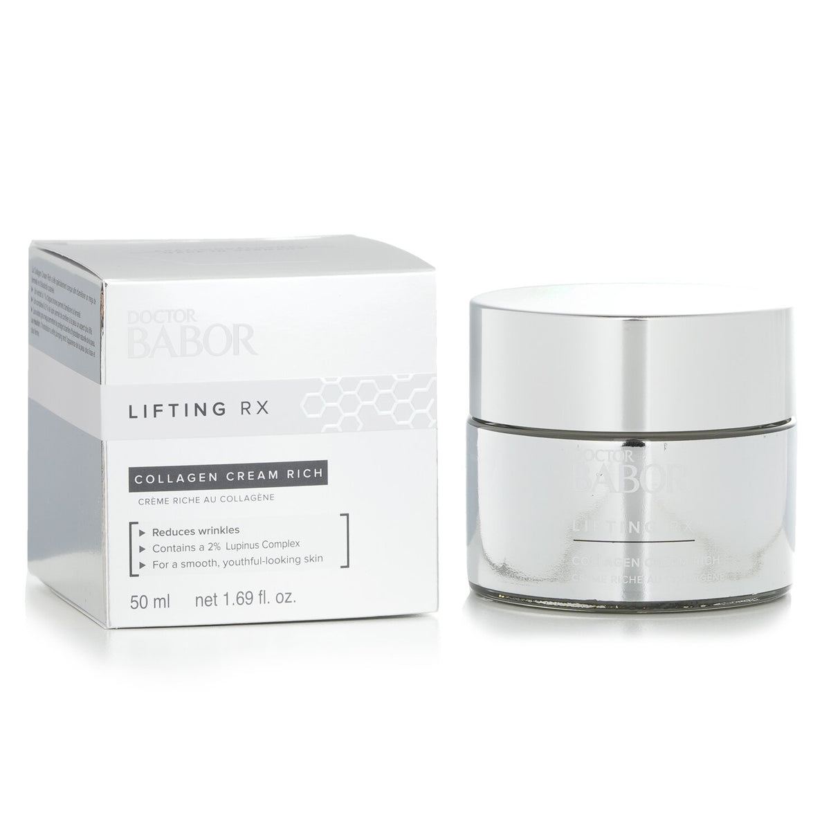 Rich firming facial cream with brown algae extract and Lupinus Complex for youthful, smooth skin.