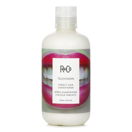 Image of R+Co Television Perfect Hair Conditioner, 251ml, featuring nourishing ingredients for moisturized, shiny, and healthy hair.