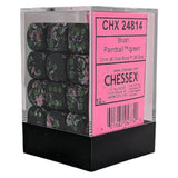 CHX 24814 Brush Paintball/green 12mm d6 Dice Block (36 dice)