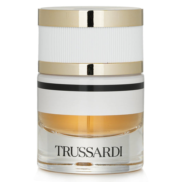 Trussardi Pure Jasmine Eau De Parfum Spray in a 30ml bottle, featuring floral notes of jasmine, vanilla, and bergamot.