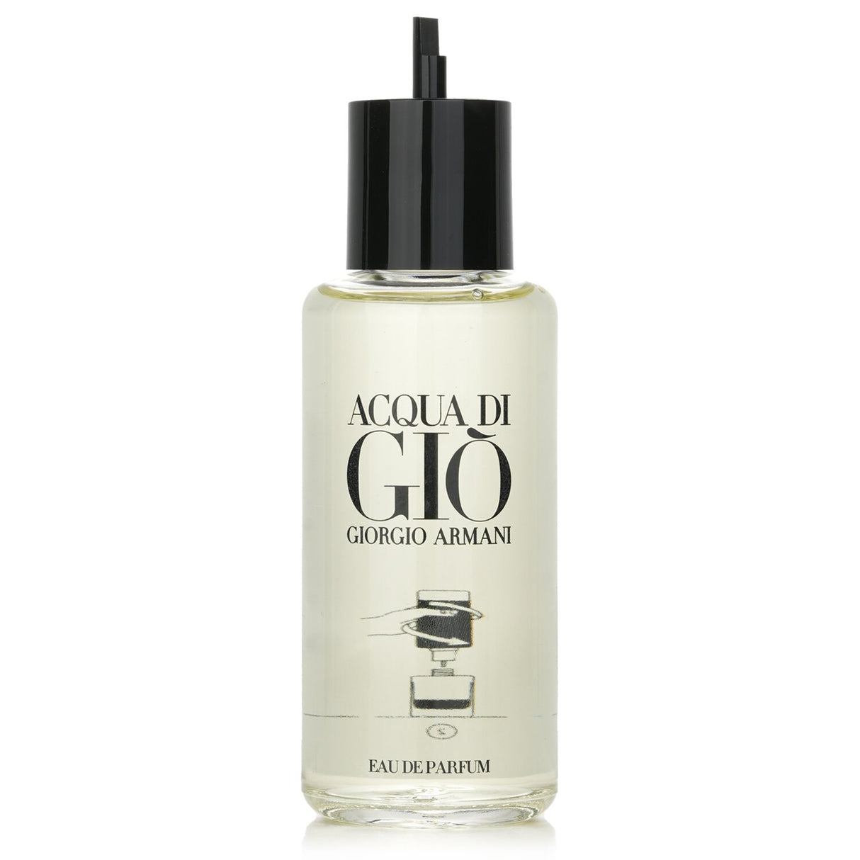 Giorgio Armani Acqua Di Gio Eau De Parfum refill, 150ml; aromatic aquatic fragrance with marine notes, perfect for warm days.