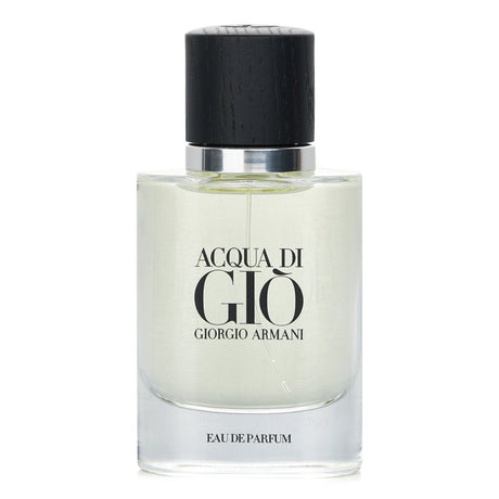 Giorgio Armani Acqua Di Gio Eau De Parfum 40ml, a marine aromatic fragrance for men with sustainable ingredients and refillable design.