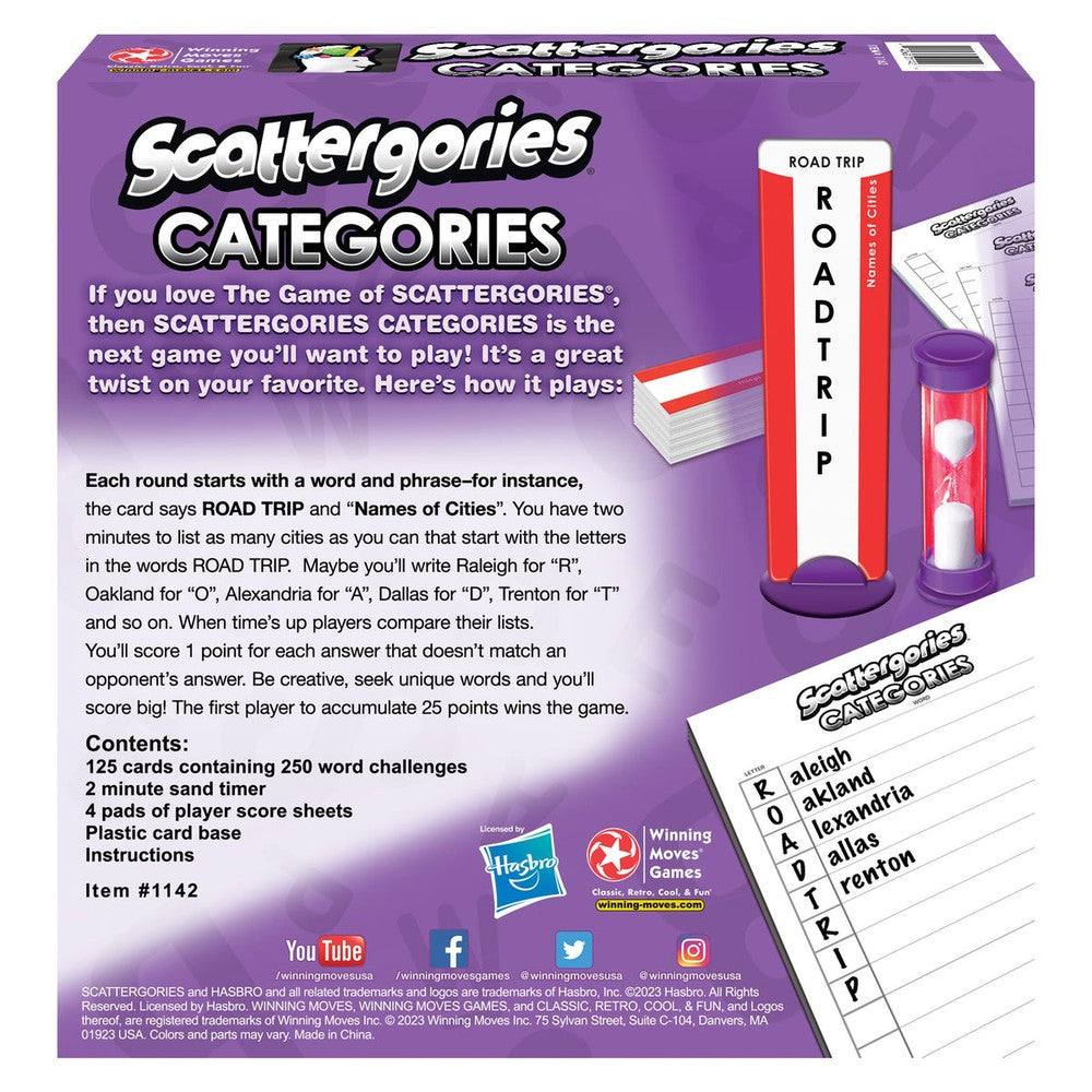 Scattergories Categories - Winning Moves USA
