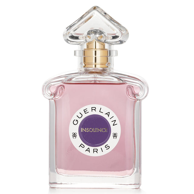 Guerlain Insolence 75ml Eau De Toilette captures vibrant femininity with notes of red berries, violets, and radiant iris.