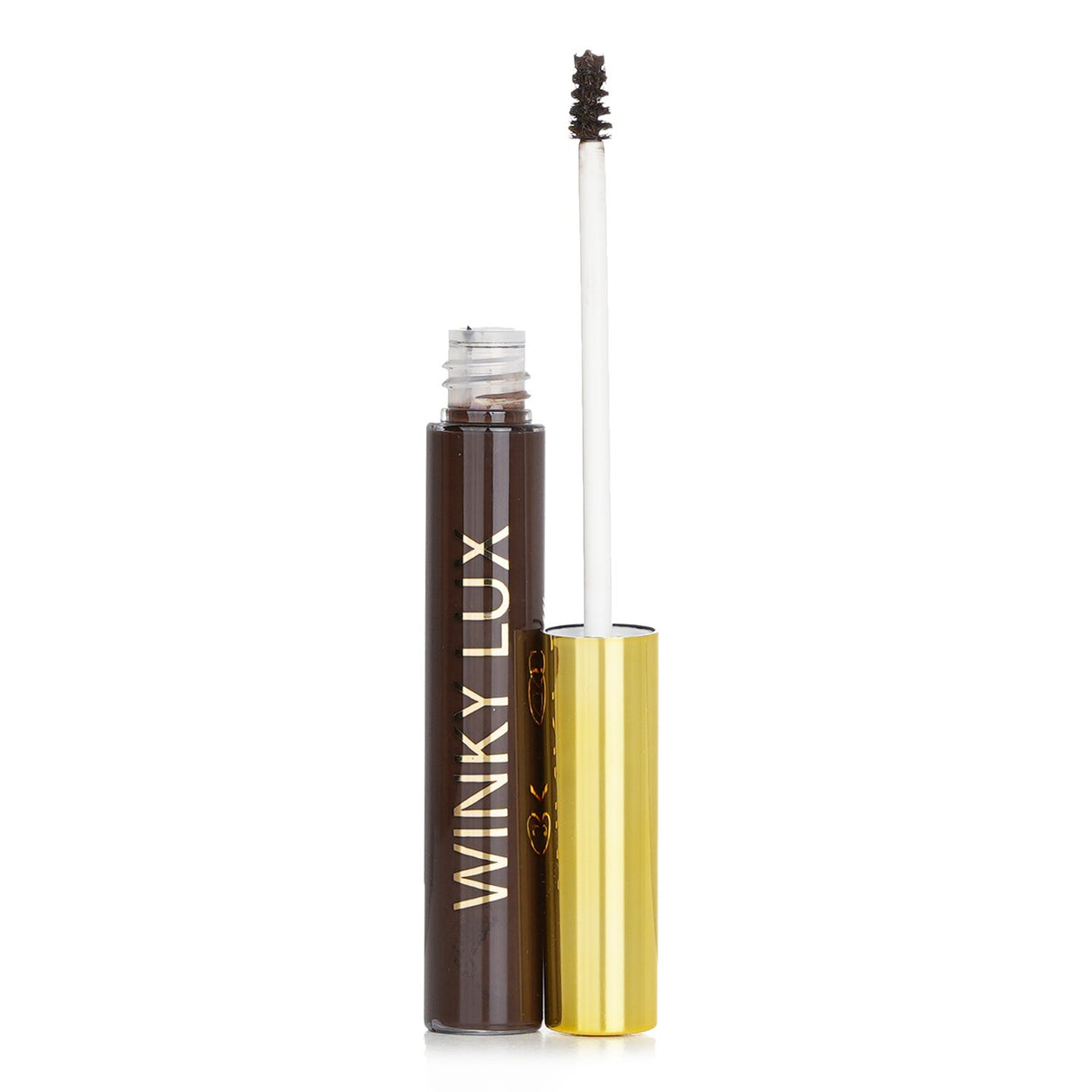 Winky Lux Uni Brow Tinted Brow Gel in Universal Black for defined, natural-looking brows with a flexible, smooth hold.