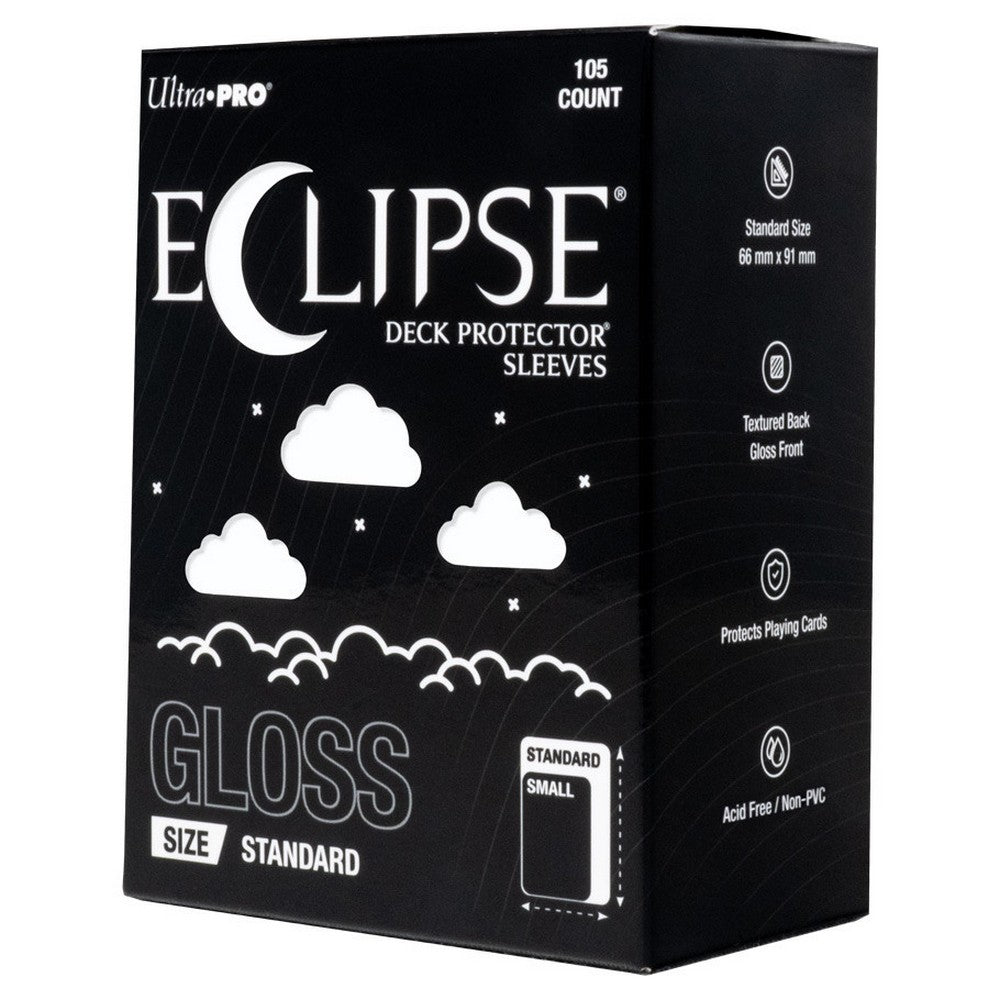 Ultra Pro: UP16701 ECLIPSE Gloss Standard DECK PROTECTOR Sleeves: Arctic White
