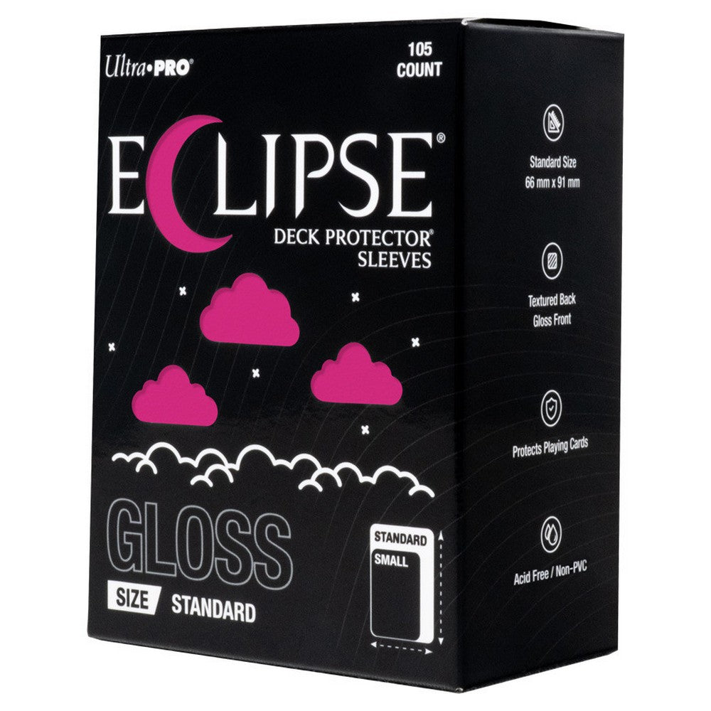 Ultra Pro: UP16708 ECLIPSE Gloss Standard DECK PROTECTOR Sleeves: Hot Pink