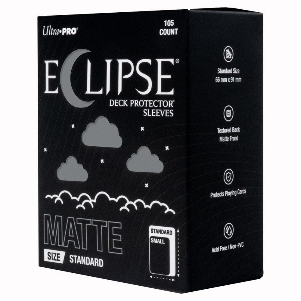 Ultra Pro: UP16709 ECLIPSE Gloss Standard DECK PROTECTOR Sleeves: Smoke Grey
