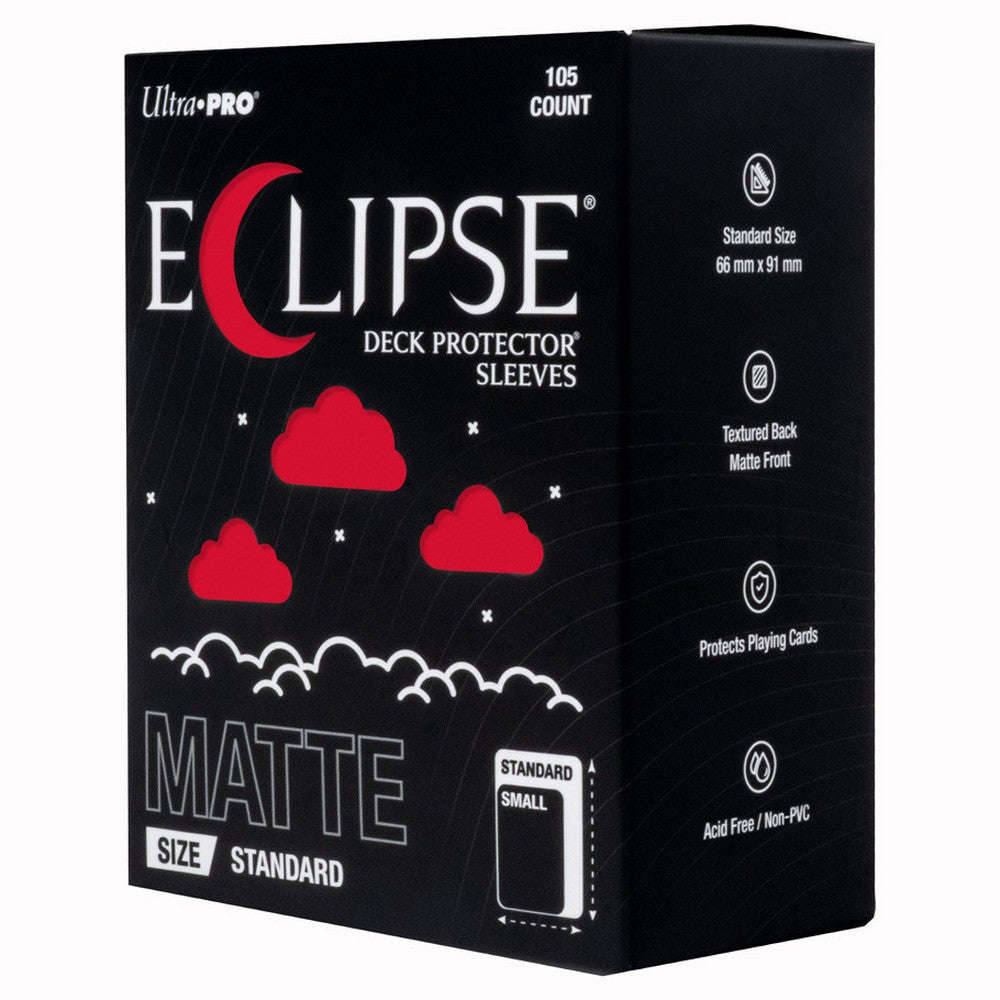 Ultra Pro: UP16684 ECLIPSE Matte Standard DECK PROTECTOR Sleeves: Apple Red