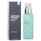 Biotherm Homme Aquapower Gel in 75ml, a lightweight, hydrating SPF14 moisturizer for men with Life Plankton for fresh, protected skin.