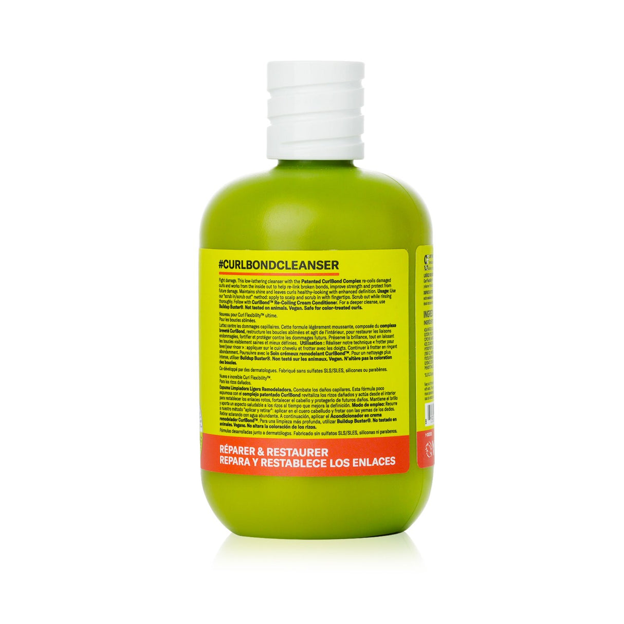 DevaCurl CurlBond Cleanser 355ml: Mild lathering formula for damaged curls, enriched with Patented CurlBond Complex and tropical fragrance.