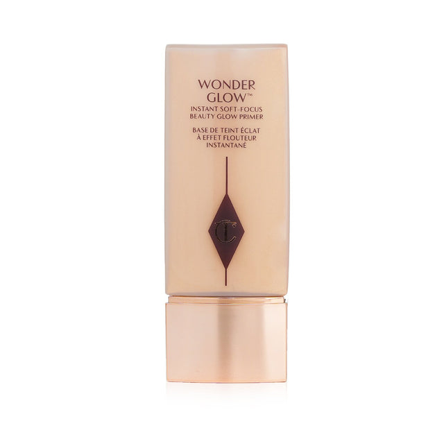 Charlotte Tilbury Wonder Glow Primer in a 40ml bottle, enhancing skin with a radiant, dewy finish and soft-focus effect.