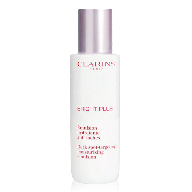 Clarins Bright Plus Emulsion, 75ml: lightweight moisturizer with Acerola Extract for brightening and reducing dark spots.