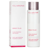 Clarins Bright Plus Dark Spot Treatment Essence in a 200ml bottle, targeting dark spots and enhancing skin radiance.