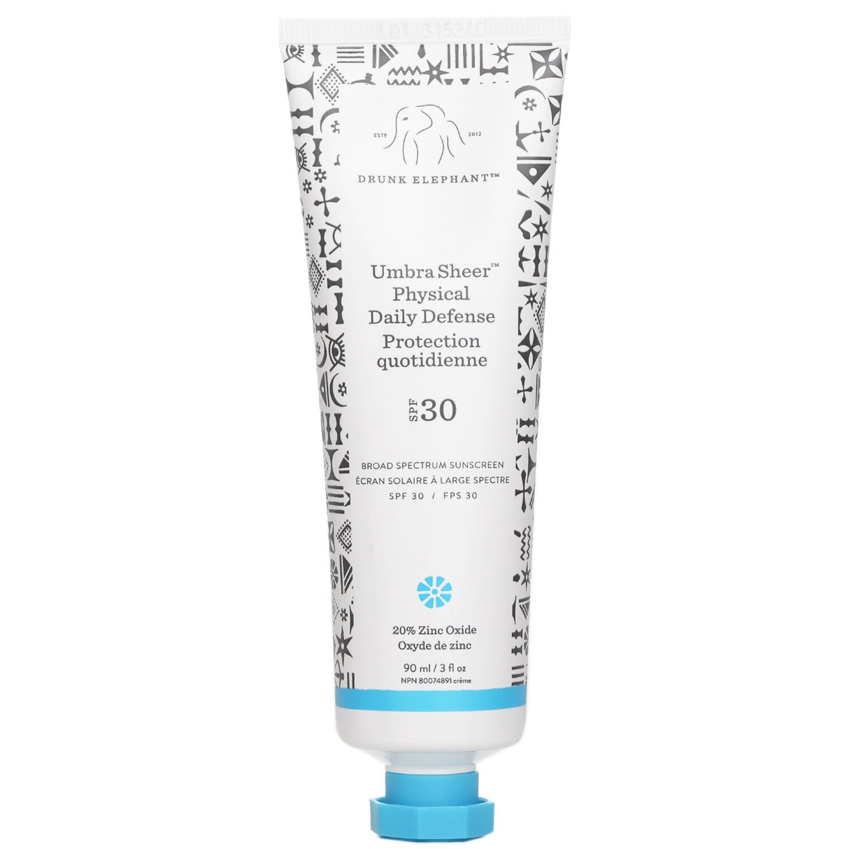 Drunk Elephant Umbra Sheer Physical Daily Defense Protection SPF 30 90ml/3oz