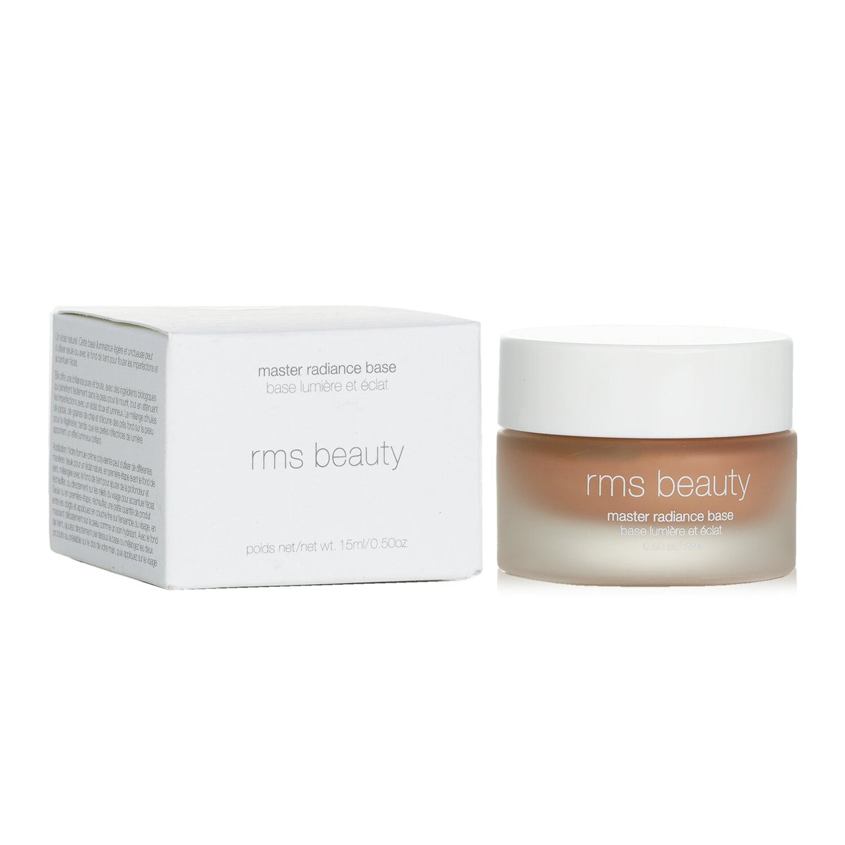 RMS Beauty Master Radiance Base in Rich In Radiance, a multi-purpose cream highlighter for a natural, luminous glow.