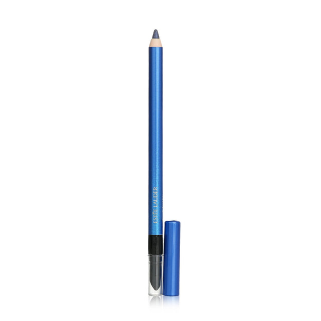 Estee Lauder Double Wear Gel Eye Pencil in #06 Sapphire Sky, waterproof formula with a smudger tip for lasting color and precision.