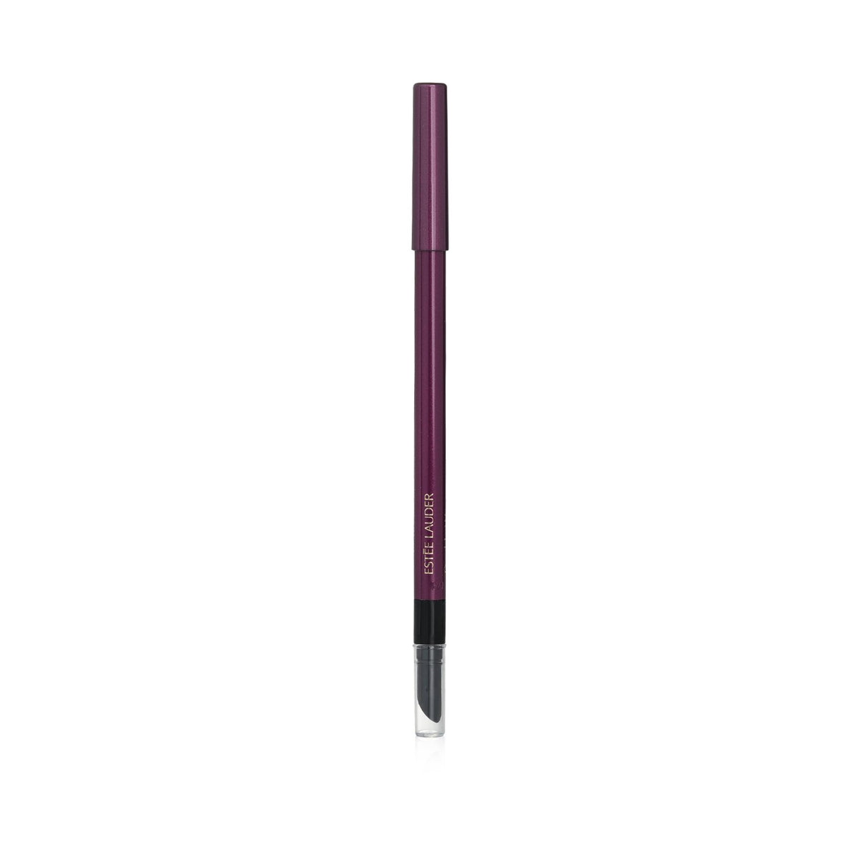 Estee Lauder Double Wear 24H Waterproof Gel Eye Pencil in #09 Aubergine with smudger tip for intense, long-lasting eye definition.