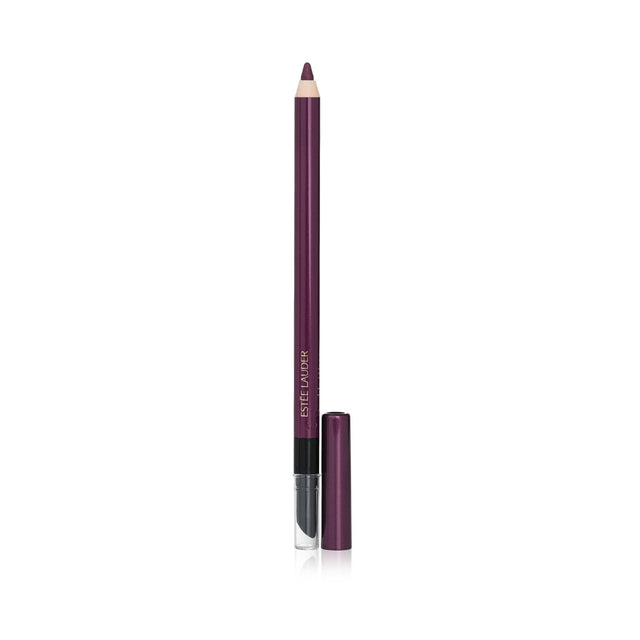 Estee Lauder Double Wear 24H Waterproof Gel Eye Pencil in aubergine, featuring a smudger tip and long-lasting, intense color.