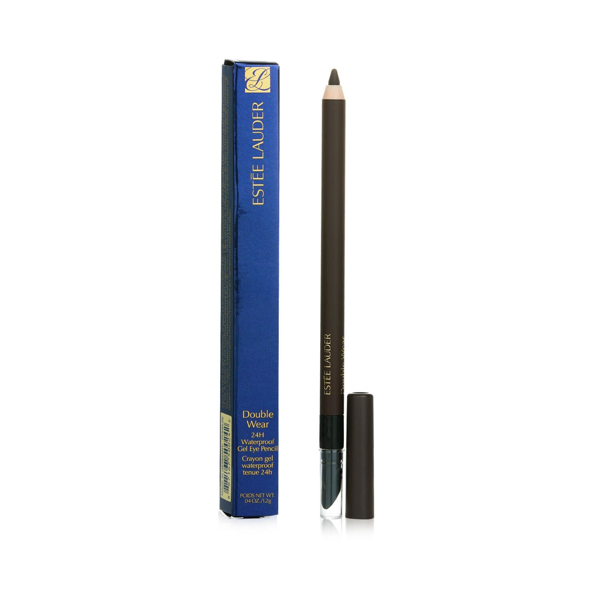 Estee Lauder Double Wear Gel Eye Pencil #02 Espresso, a waterproof, smudge-proof pencil with built-in smudger and 24-hour wear.