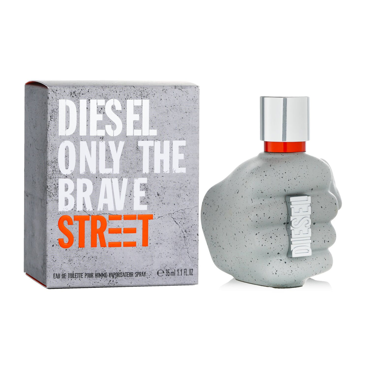 Diesel Only The Brave Street Eau De Toilette, 35ml; a woody aromatic fragrance for modern men, exuding confidence and energy.